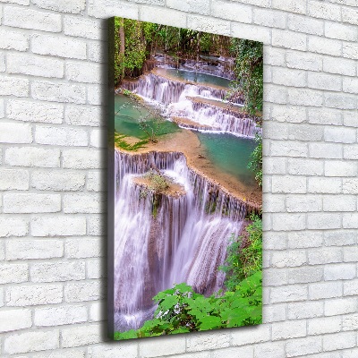 Verticaal canvasschilderij Waterval