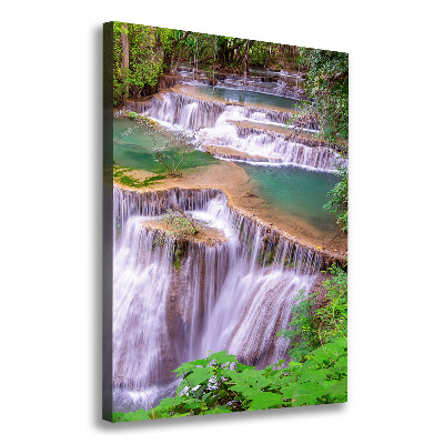 Verticaal canvasschilderij Waterval