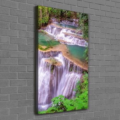 Verticaal canvasschilderij Waterval