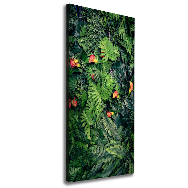 Verticaal canvasschilderij Tropische planten