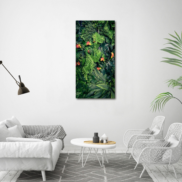 Verticaal canvasschilderij Tropische planten