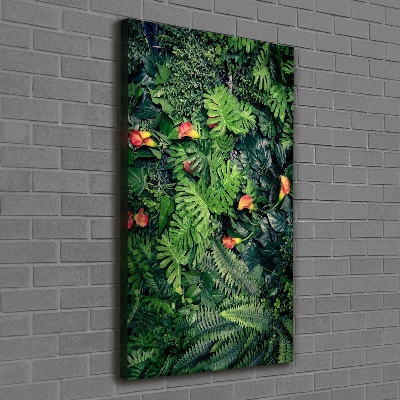 Verticaal canvasschilderij Tropische planten