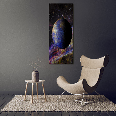 Verticaal schilderij op canvas Kwik