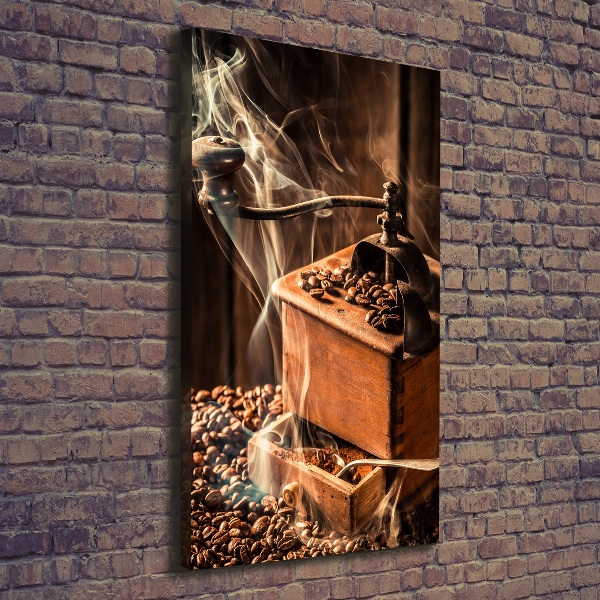 Verticale foto op canvas Koffiebonen