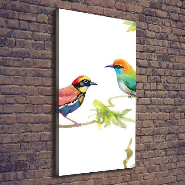Verticaal canvasschilderij Vogels