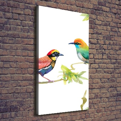 Verticaal canvasschilderij Vogels