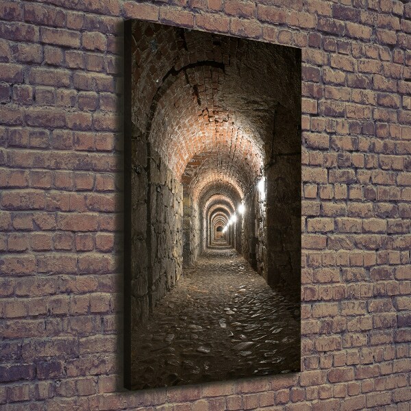Verticaal schilderij op canvas Kelders