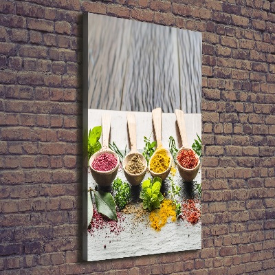 Verticaal canvasschilderij Specerijen