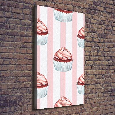 Verticaal schilderij op canvas Cupcakes