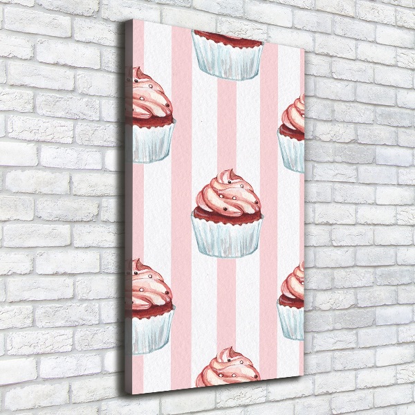 Verticaal schilderij op canvas Cupcakes