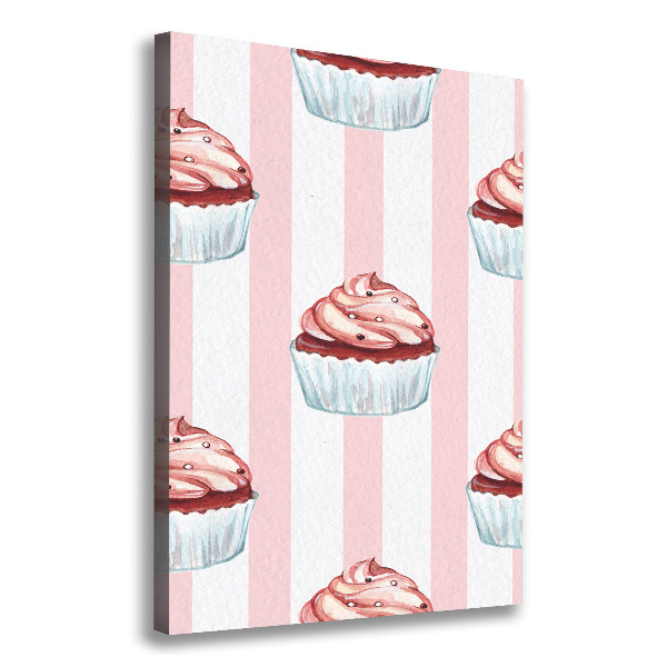 Verticaal schilderij op canvas Cupcakes