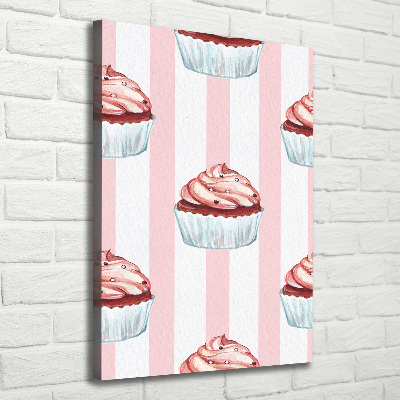 Verticaal schilderij op canvas Cupcakes