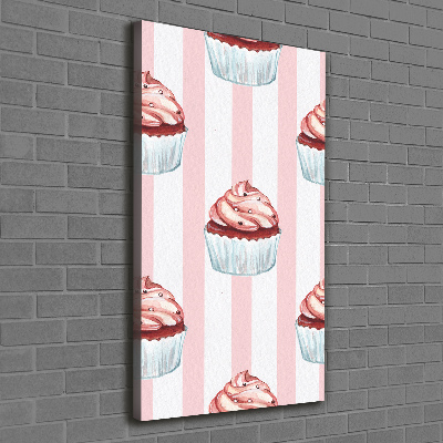 Verticaal schilderij op canvas Cupcakes