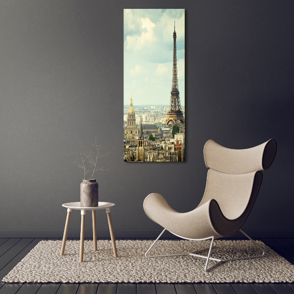 Verticale foto op canvas Eiffeltoren Parijs
