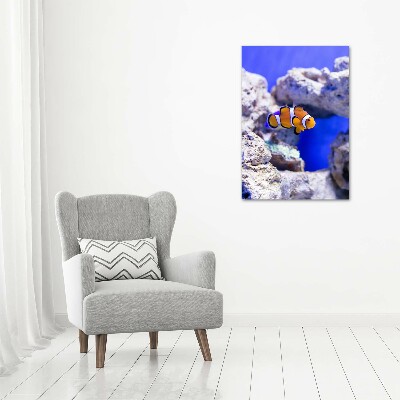 Verticaal schilderij op canvas Nemo de vis
