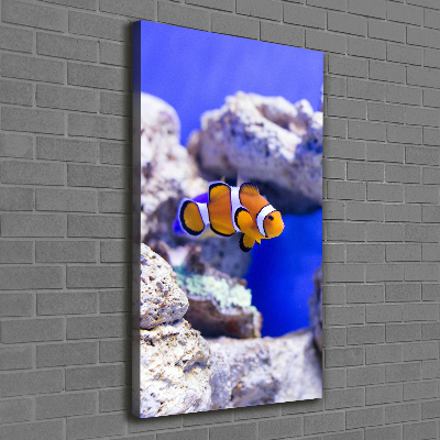 Verticaal schilderij op canvas Nemo de vis