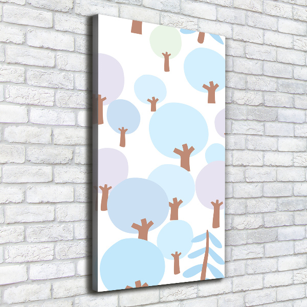 Verticale canvasfoto Bomen