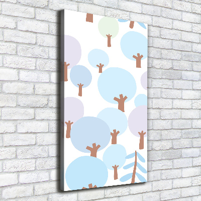Verticale canvasfoto Bomen