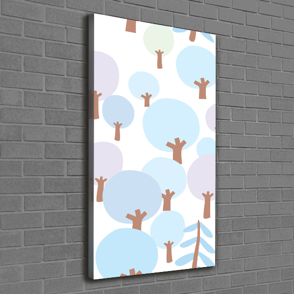 Verticale canvasfoto Bomen