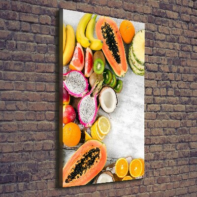 Verticaal schilderij op canvas Fruit