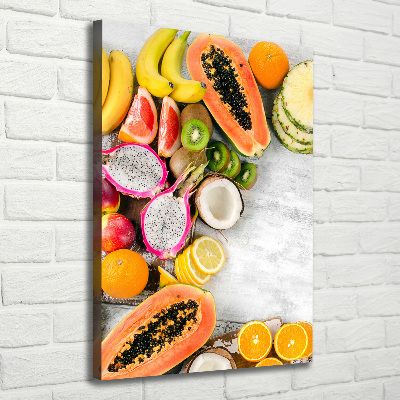 Verticaal schilderij op canvas Fruit
