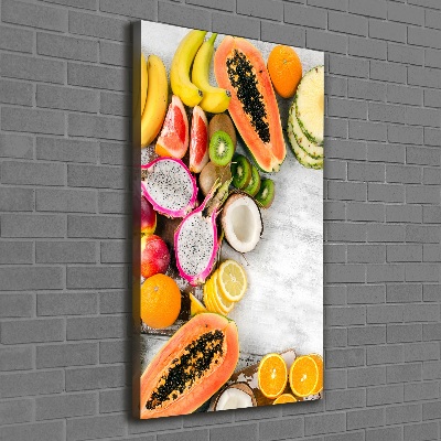 Verticaal schilderij op canvas Fruit