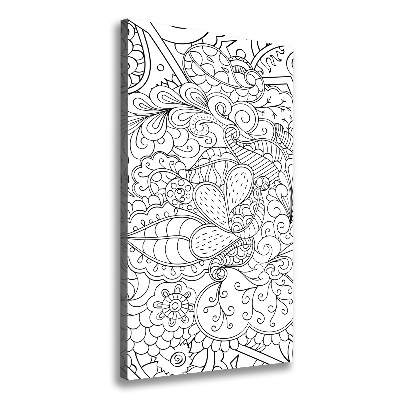 Verticale foto op canvas Zentangle-achtergrond