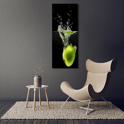 Verticale canvasfoto Groene appels