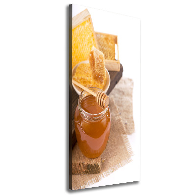 Verticaal schilderij op canvas Honingraten