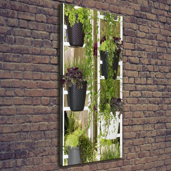 Verticale foto op canvas Bloembed