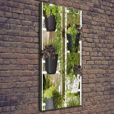 Verticale foto op canvas Bloembed