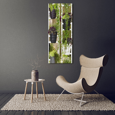 Verticale foto op canvas Bloembed