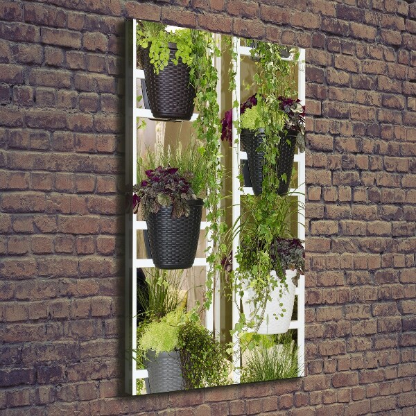 Verticale foto op canvas Bloembed