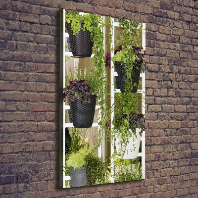 Verticale foto op canvas Bloembed