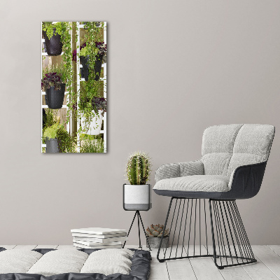 Verticale foto op canvas Bloembed