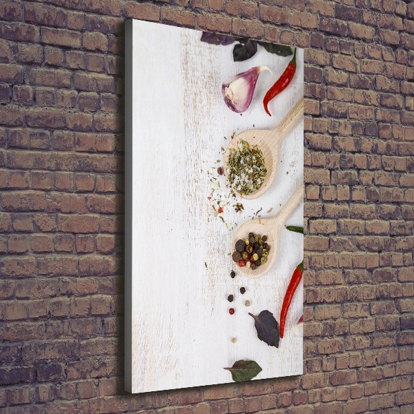Verticale canvasfoto Groenten en kruiden
