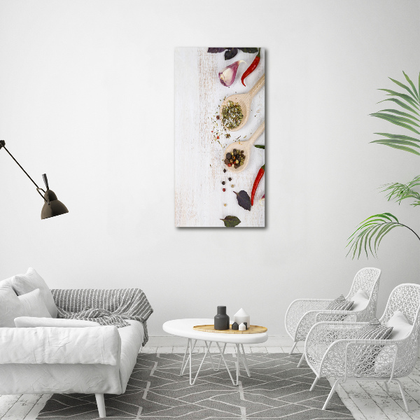 Verticale canvasfoto Groenten en kruiden