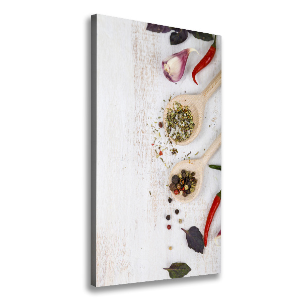 Verticale canvasfoto Groenten en kruiden