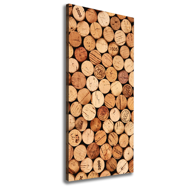 Verticale canvasfoto Wijnkurken