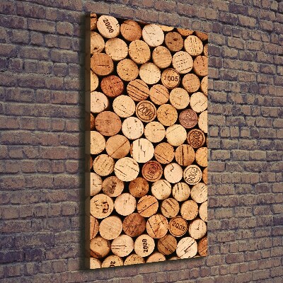 Verticale canvasfoto Wijnkurken
