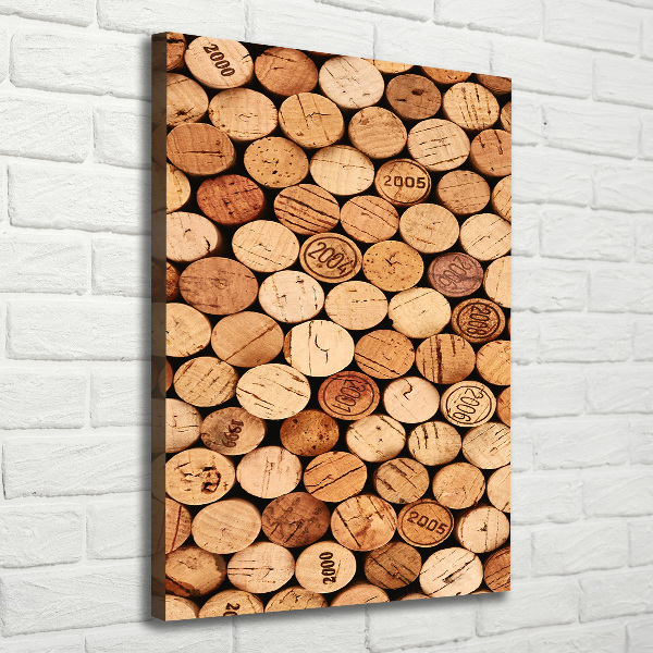 Verticale canvasfoto Wijnkurken