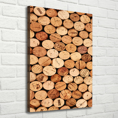 Verticale canvasfoto Wijnkurken