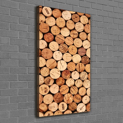 Verticale canvasfoto Wijnkurken