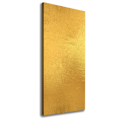 Verticaal canvasschilderij Achtergrond van goudfolie