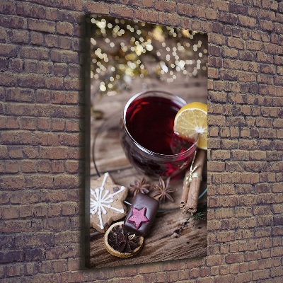 Verticaal canvasschilderij Glühwein