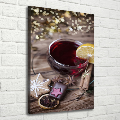Verticaal canvasschilderij Glühwein