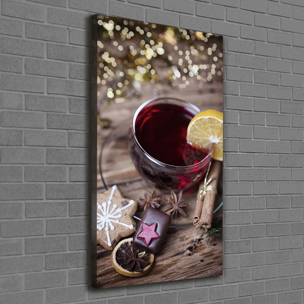 Verticaal canvasschilderij Glühwein