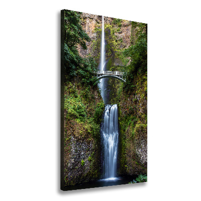 Verticale foto op canvas Waterval