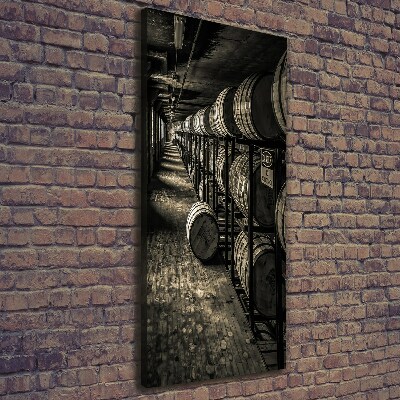 Verticaal canvasschilderij Bourbonvaten