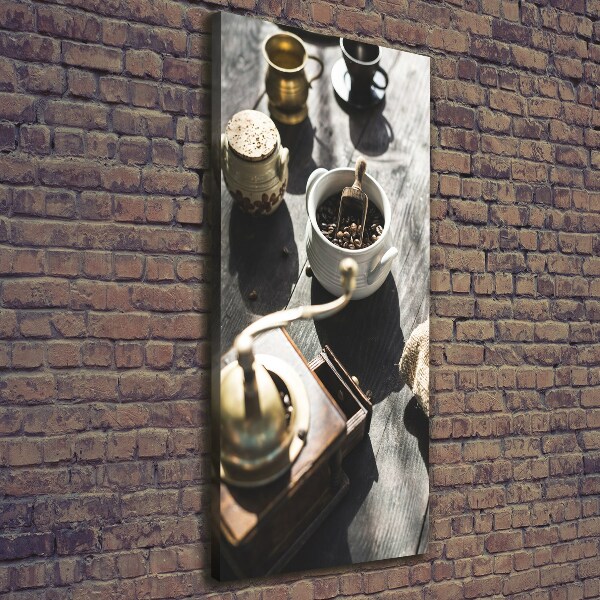 Verticale canvasfoto Koffiemolen